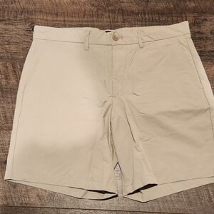Gap Tech Casual Shorts Mens 33 Tan Field Stone Slash Pocket 8'' Inseam